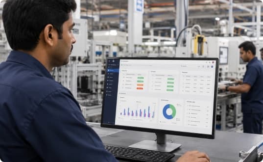 Production tracking software improving shop-floor traceability, job tracking, and real-time production visibility