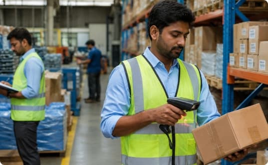 Inventory and material visibility on the manufacturing operations dashboard
