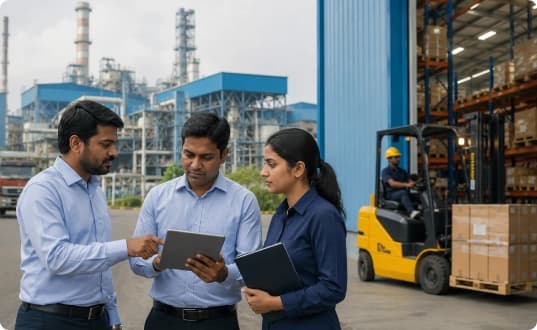 Multi-plant and warehouse coordination using a centralized OMS platform